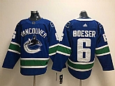 Vancouver Canucks #6 Boeser Blue Adidas Stitched Jersey,baseball caps,new era cap wholesale,wholesale hats
